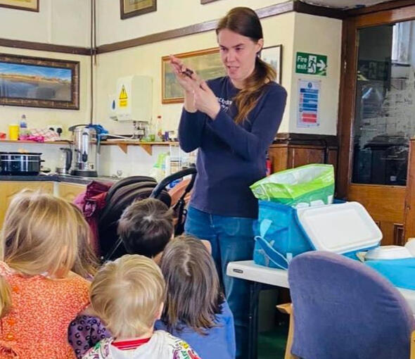Children's workshop in the Watch House with Rockpool School